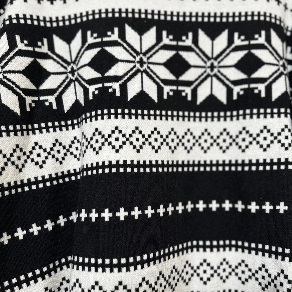 Nicole Miller Sweater Set Black Snowflake Matching Small Dog Sweater NEW large